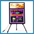 2015 best selling low price tempered glass remote control advertising writing board with light box